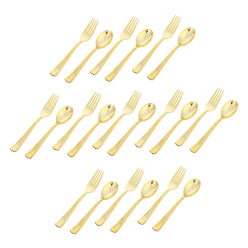 LEDMOMO 120個ゴールド使い捨て食器 感あるホットスタンプ加工 フォーク ス