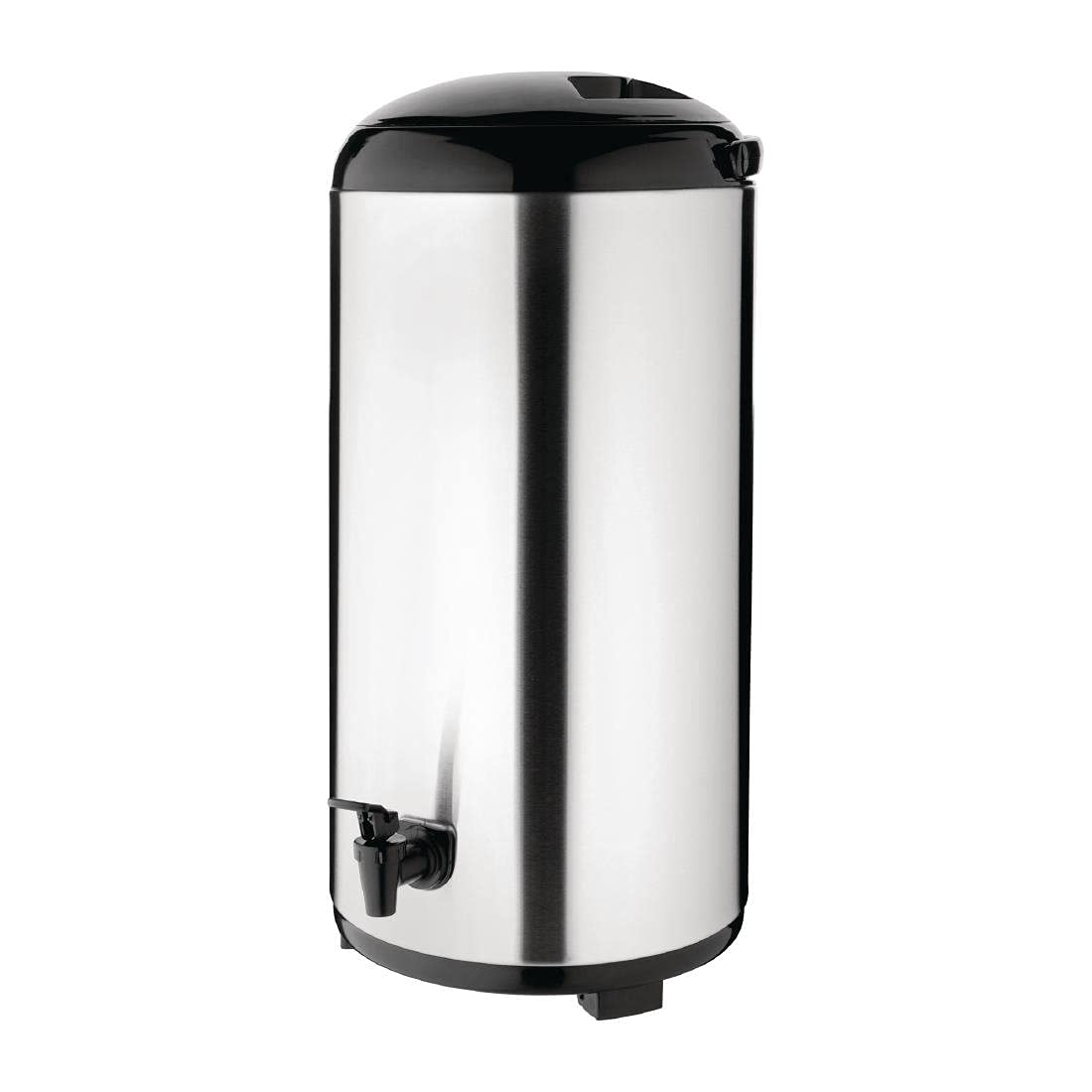 Olympia Getränkespender aus Edelstahl mit Zapfhahn 13,5 Liter, Heiß- und Kaltgetränkespender, doppelwandige Isolierung, 85 mm Zapfhöhe, klappbare Füße – Gastronomie, Buffet, & Heimgebrauch, DL170