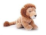The Petting Zoo Lion Stuffed Animal Plushie, Gifts for Kids, Earth Keeperz Wildlife Animals, Zoologee Brown Lion Plush Toy, 12 inches