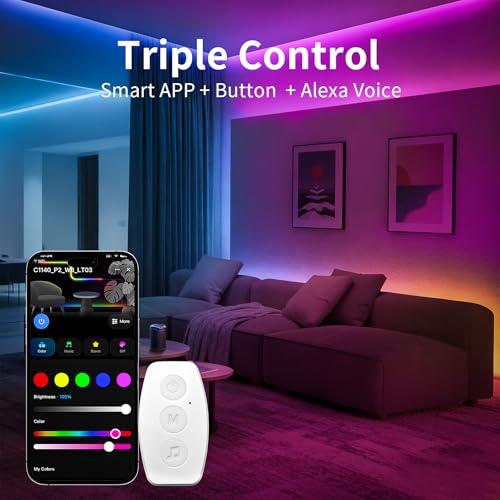 KSIPZE Smart WiFi LED Strip Lights 16.4ft RGB — view 2