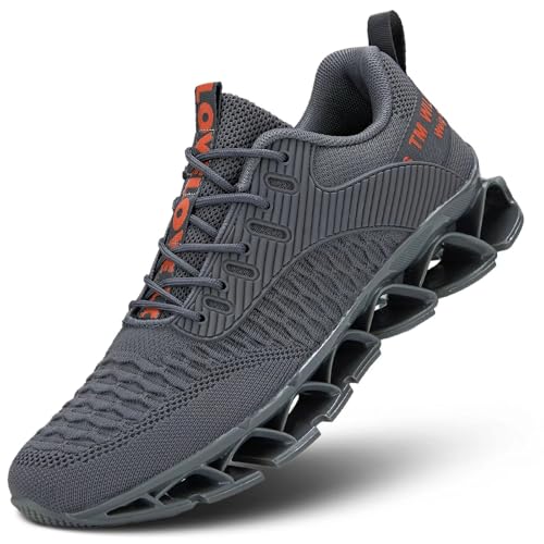 Image of Chopben Men's Running Shoes Blade Non Slip Fashion Sneakers Breathable Mesh Soft Sole Casual Athletic Walking Shoes
