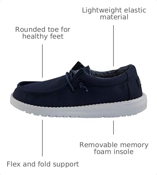 Image of HEYDUDE Boy's Wally Youth Multiple Colors | Boy's Shoes | Boy's Lace Up Loafers | Comfortable & Light-Weight