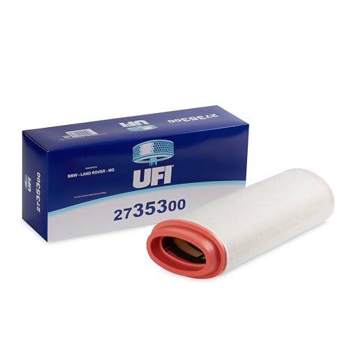 UFI Filters, Filtro de Aire 27.353.00, Filtro de Aire de Repuesto, Apto para Coches, Apto para Modelos BMW, BMW Alpina, Land Rover, MG y Rover