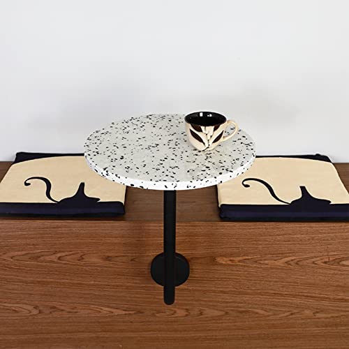 Table de bar bistrot stable en terrazzo pour petits balcons et extérieurs