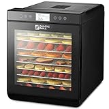 Magic Mill Food Dehydrator Machine - Easy Setup, Digital Adjustable Timer and Temperature Control | Dryer for Jerky, Herb, Meat, Beef, Fruit and To Dry Vegetables | Over Heat Protection | 10 tray