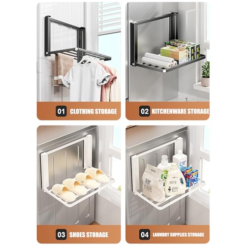 Porte-serviettes pliable anti-rouille : la solution de séchoir compact pour petits espaces