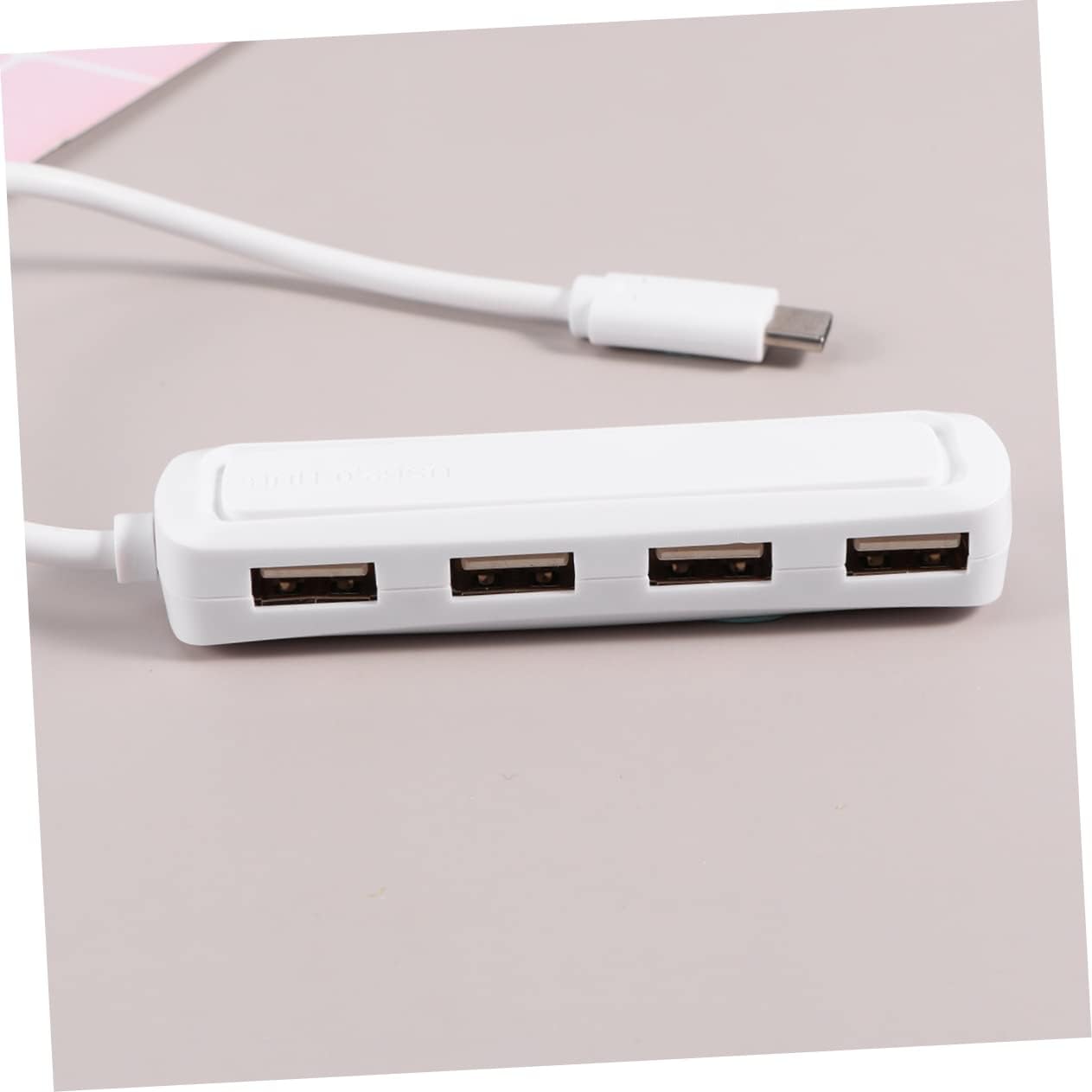 OSALADI 3pcs Type-c to USB Hub Port OTG Converter for Smartphones and Construction High Heat Dissipation for Extra USB Connections White