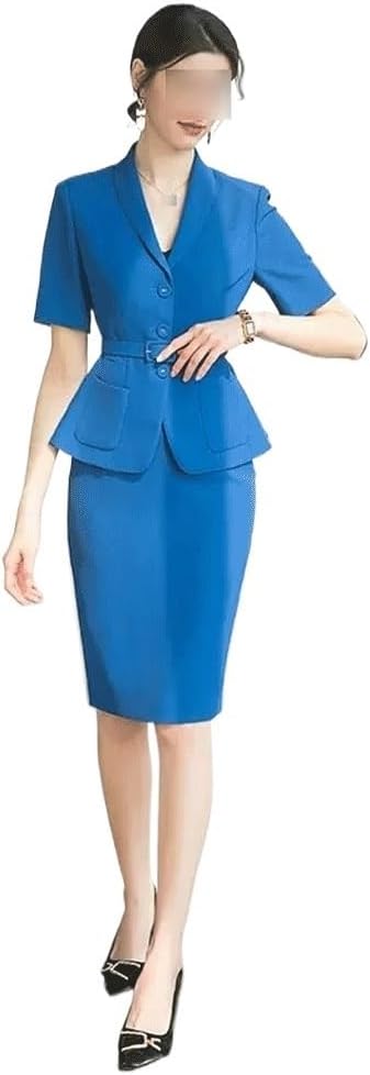 Temperament Workwear Senior Sense Suit Female Waisted Thin Professional Solid Color