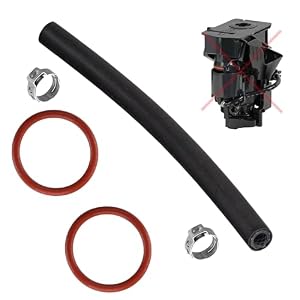 Economy Pack 2x Seal O-Ring Maintenance Kit 1x Replacement Hose Hose with Siemens EQ Series & Bosch EQ.3 S100 S300 S500 VeroCup 100 300 EQ.9 S300 S500 S700 S900 for Brewing Group Set 46