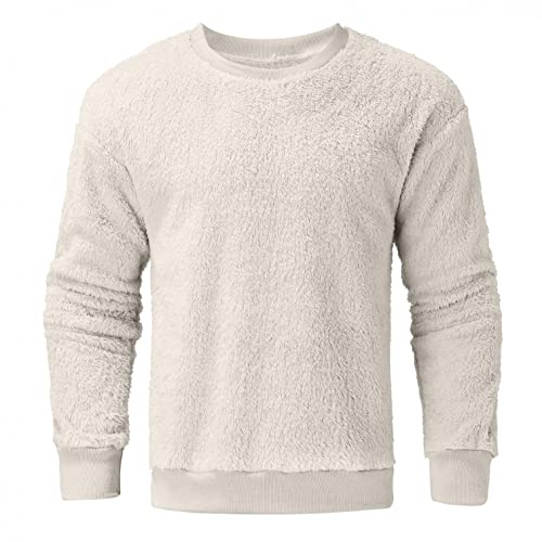 Noldares Hoodies For Men Big And Tall Fashion Casual Stand Collar Hoodies Fuzzy Fleece Pullover Tops Sweatshirts 39 #TOP1