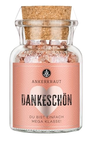 Ankerkraut 'Dankeschön' Anlass-Geschenk, Rosa Bergsalz grob zum Verschenken, Geschenk für Freunde...