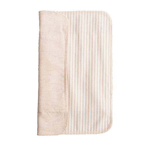 メイド イン アース 三つ折り布ナプキン 厚手 ストライプ茶 NNM01N202F