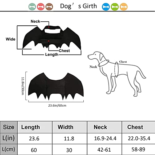 CEASELESLY Pet up Costume ali di Pipistrello da