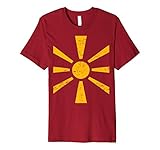 Distressed Macedonian Flag / Balkan Republic of Macedonia Premium T-Shirt