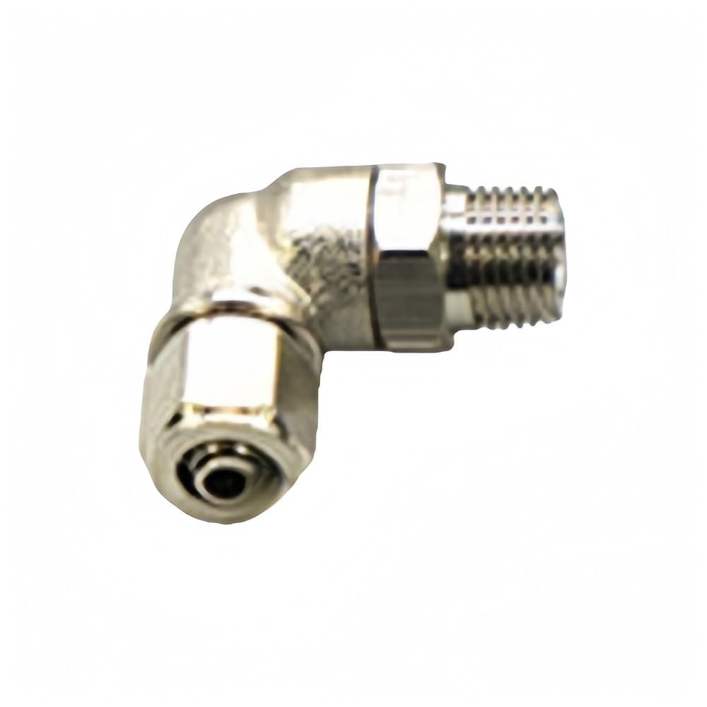 Pipe Hose Connector Pneumatic Connector Elbow Quick Thread Fitting, Male BSP Hose Tightening 1 piece(PL6-01)