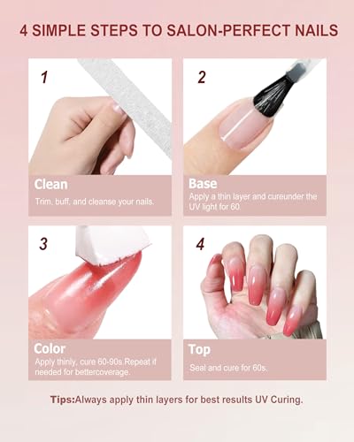 Paleta de Gel para Uñas 9 Colores Degradado Aura miniatura 6
