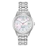 Citizen Women's World Time Perpetual Calendar Quartz Watch with Stainless Steel Strap, Silver, 17...