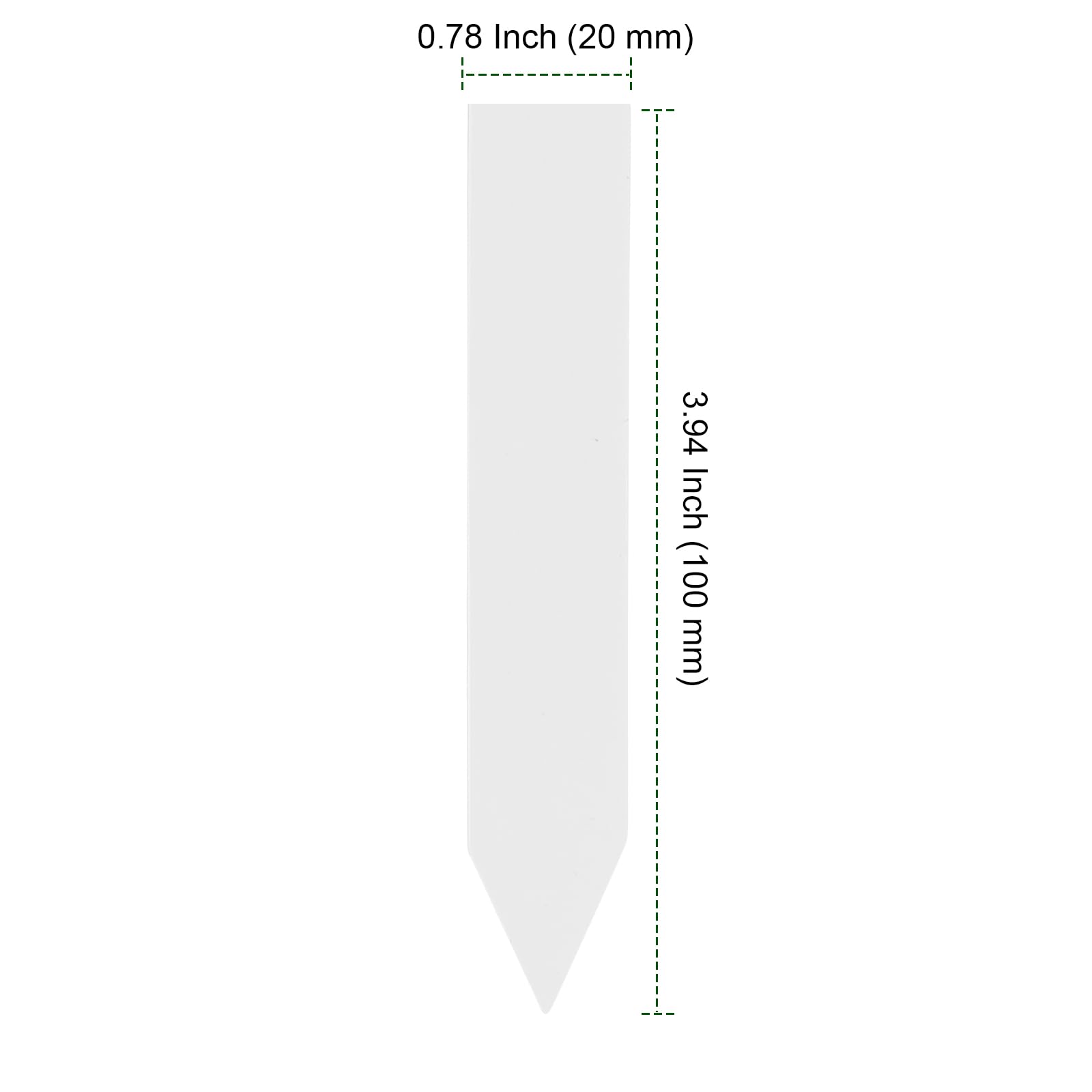 PINGEUI 1000 etichette in plastica per piante, 10 x 2 cm, bianche, impermeabili, per piante da interno ed esterno