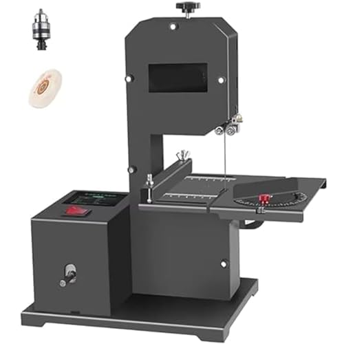 XueFulxion Sega a Nastro per Metalli - Macchina Industriale a Nastro Orizzontale/Verticale con Lama Bimetallica,per Taglio di Barre d'Acciaio,Profili in Alluminio e Legni Duri in Officine