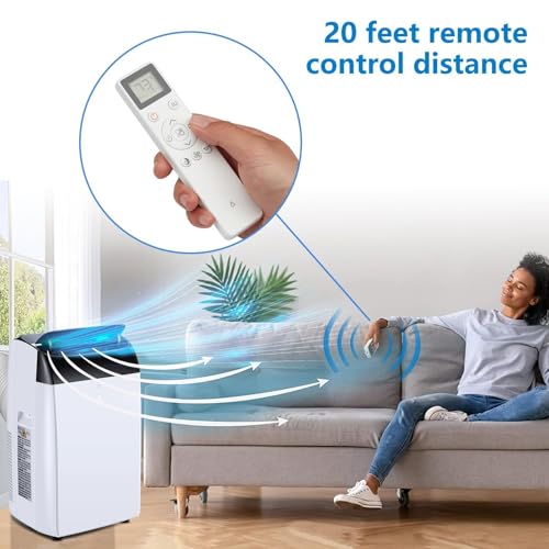 Klimaanlage Mobil 10000 BTU, Kühlen Entfeuchten Ventilato, 2.9KW Mobile Klimagerät mit Abluftschlauch, Leiser Betrieb-5