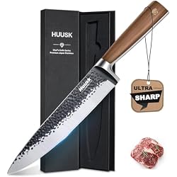 Huusk Gyuto Knife - Japanese High Carbon Steel Hand Forged Kitchen Knife 8
