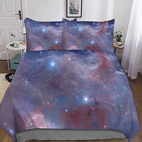 Housse de couette ciel étoilé cosmique 220x240 microfibres