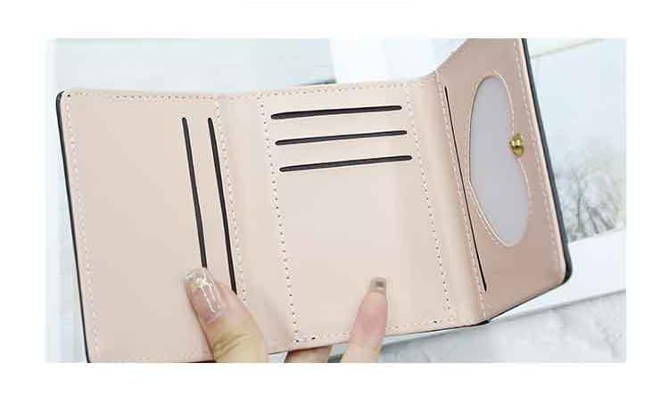 Cute Wallet Purse for Women, Trifold Wallet Y2k Coquette Stuff Cutecore Ladies Mini Short Purse Aesthetic Card Holder (Green)4