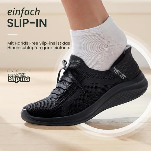 Skechers Damen Ultra Flex 3.0 Brilliant Path Turnschuhe, Black Knit/Trim, 35.5 EU Weit – Ansicht 5
