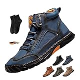 POIOZXD Sawbehind Herrenstiefel, orthopädische Schuhe für Herren...