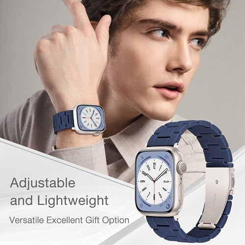 Image of Light House Apple Watch Bands-Fashion Lightweight Resin iWatch Bands for Women Men 38mm /40mm /41mm /42mm(Series 11 10), 49mm /46mm /45mm /44mm /42mm(S 3 2 1), Compatible with Apple Watch Series 11 SE 10 9 8 7 6 5 4 3 Ultra