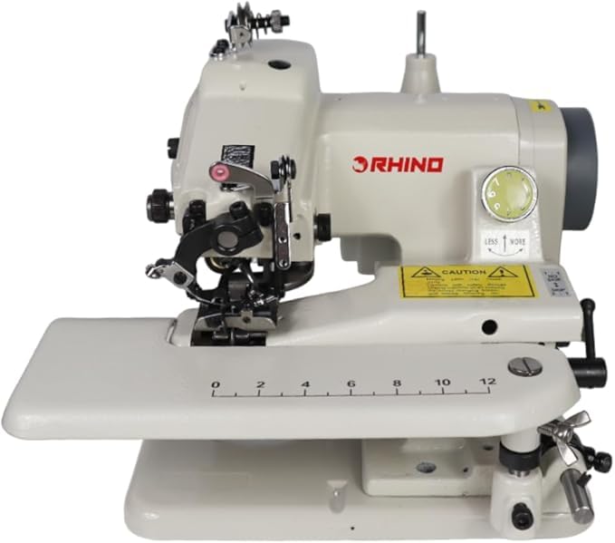 RHINO Smart Solutions - RH-501 Machine à coudre portable semi-industrielle à point invisible RH-501 Tissus fins et ourlets moyens invisibles sur bas de...