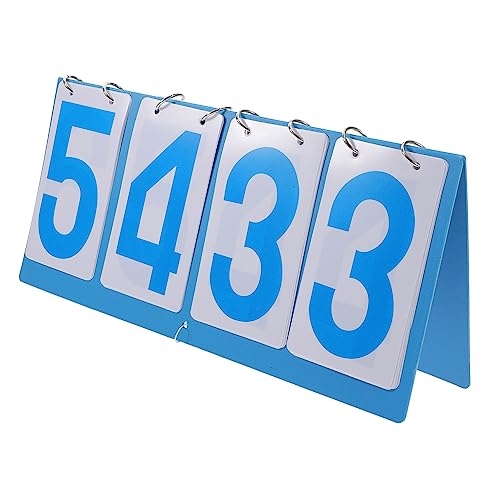 balacoo Convenient Scoreboard Portable Flip Scoreboard Dry Erase Surface for Sports