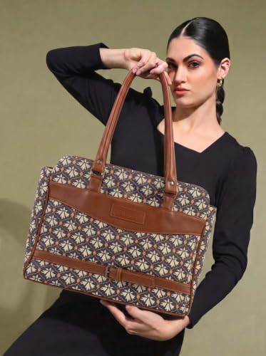 Image of Stylish Tote Bags for Office Use | Laptop Bag 15.6 inch | Purse for Women | Vegan Leather Handbag | Daily & Travel Use |