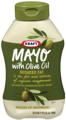 Kraft Mayonnaise with Olive Oil,22-Ounce Squeeze Bottles (Pack of 4)