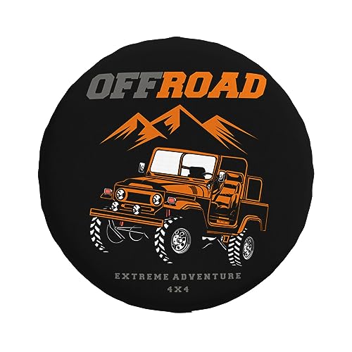 Copricerchi di scorta per auto, fuoristrada Extreme Adventure 4x4, stampa impermeabile, antipolvere, per SUV, camper, rimorchio, borsa per pneumatici da 15 pollici