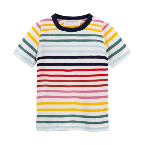 Image of Mud Kingdom T-Shirt for Boys Short Sleeve Plain Cotton Classic Summer Casual Stripe