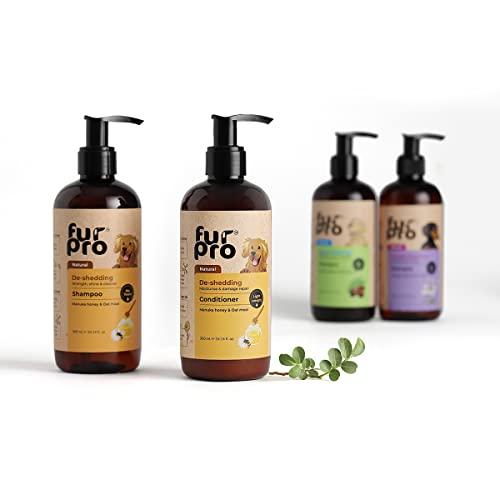 Image of Natural Dog Conditioner - Manuka Honey & Oatmeal | Controls Hairfall, Soothes Itchiness & Inflammation | Hydrates, Softens & Adds Shine | for All Breeds - 300ml