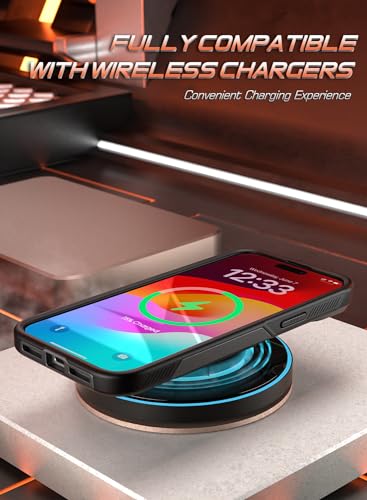 Coque iPhone 15 double couche protection fine noire - 4