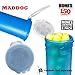 Maddog 150 Round Bones Paintball Pods | Durable Quick Reload Tubes for Tournament and Recreational Speedball Woodsball | 6 Pack - Aqua