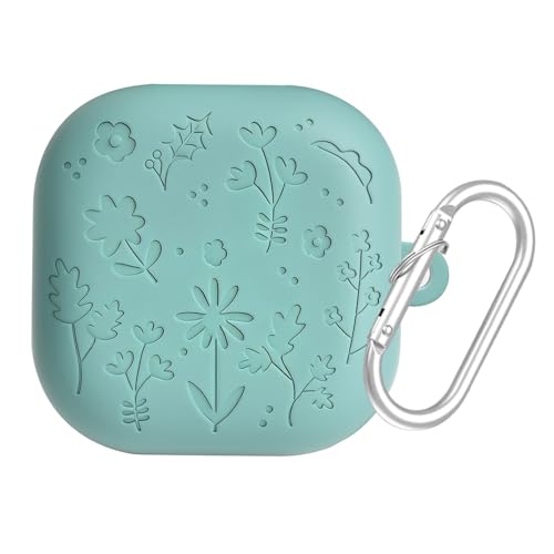 For �T���X�� Galaxy Buds 4 Pro �p �ϏՌ��E�h�o�ی�P�[�X Buds 4 �ی�P�[�X �V���v���ȃf�U�C�� ���K�ȃO���b�v ����\ ���t���ȒP �_�炩���ϋv�� ���s�p�̏��^�y�ʃP�[�X (�O���[��)