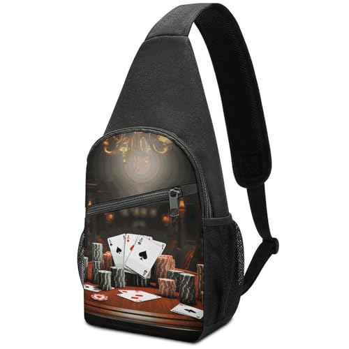 Sling Bag para mujer y hombre, mochila cruzada pequeña miniatura 1