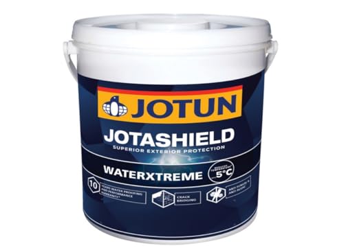 Image of Jotun Jotashield WaterXtreme Topcoat | 10 years water proofing | Waterproof emulsion coating | Heat reflective paint | Wall dampening prevention | Crack bridging waterproofing (4 Liters, White)