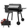 Brisk It Zelos-450 WiFi A.I. Electric Wood Pellet Smoker Grill - Smart Grill With Waterproof Cover– 450 sq.in Cooking Area,7-in-1 Outdoor Grill & Smoker, PID Controller (Up to 500°F), Meat Probe