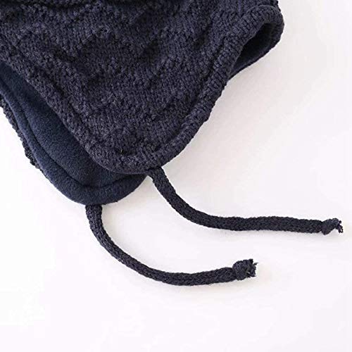 Image of Kids Winter Beanie Hat Mittens Set Warm Fleece Hat Baby Toddler Knitted Hat & Gloves for Boys, Girls