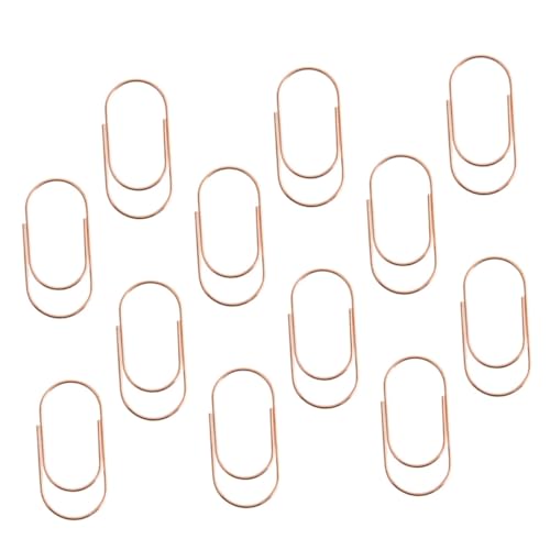 HORIALENCE 20個 入りカラフルメタル型針 ペーパークリップ 書類整理用オフィス用ファイルホルダー スムーズ表面で紙を傷けず持ち運び便利