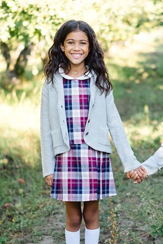 Image of Hope & Henry Girls' Long Sleeve Shawl Collar Cardigan Sweater with Waist Tie
