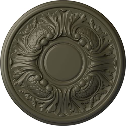 Ekena Millwork CM11WAWHF 11-3/4" x 1-1/4" Wakefield Ceiling Medallion, Witch Hazel
