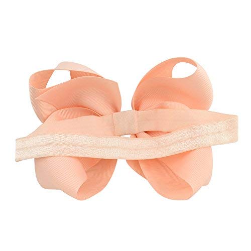 Jollybows 20Pcs Baby Girls Grosgrain Ribbon Hair Bows Headbands 6" Elastic Hair Band Hair Accessories For Infants Newborn (Multicoloured 6“ Bows Elastic Headband) #TOP7