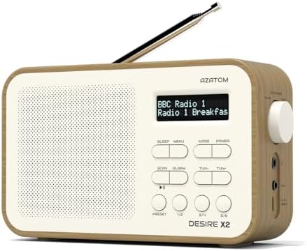 SHARP DR-P420(BL) Tokyo Portable Digital Radio DAB/DAB /FM - Black - Groceries