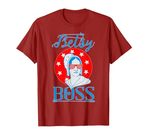 Camiseta del Día de la Independencia Betsy Boss Ross 4 de julio Camiseta